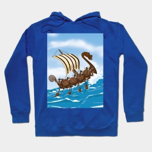 Viking Long Boat Hoodie